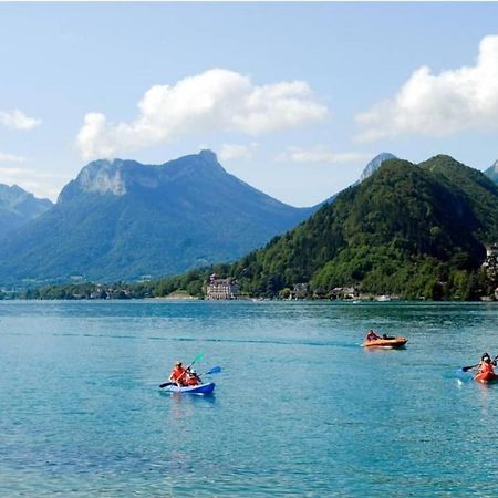 Lac Annecy plage privée, Duplex Baie des voiles Duingt Exterior foto