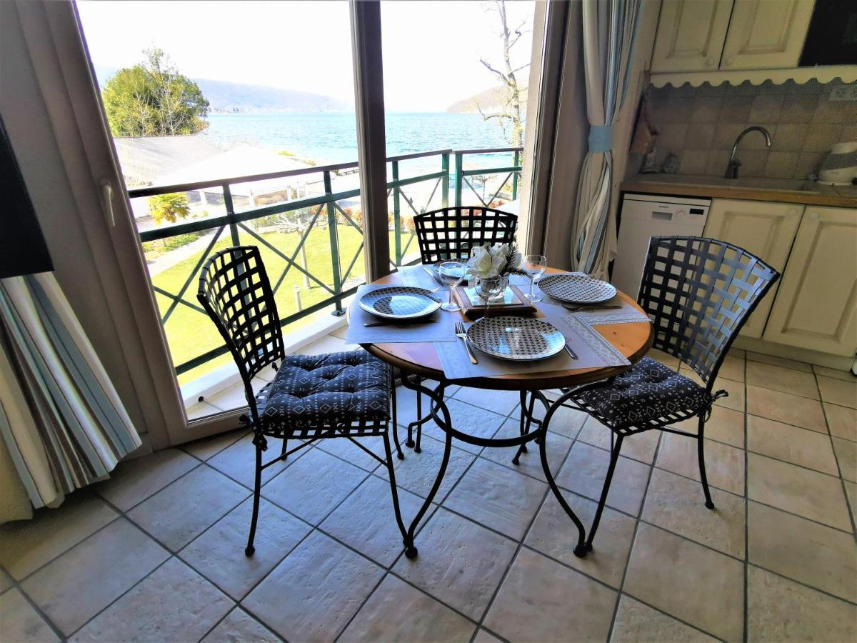 Lac Annecy plage privée, Duplex Baie des voiles Duingt Exterior foto