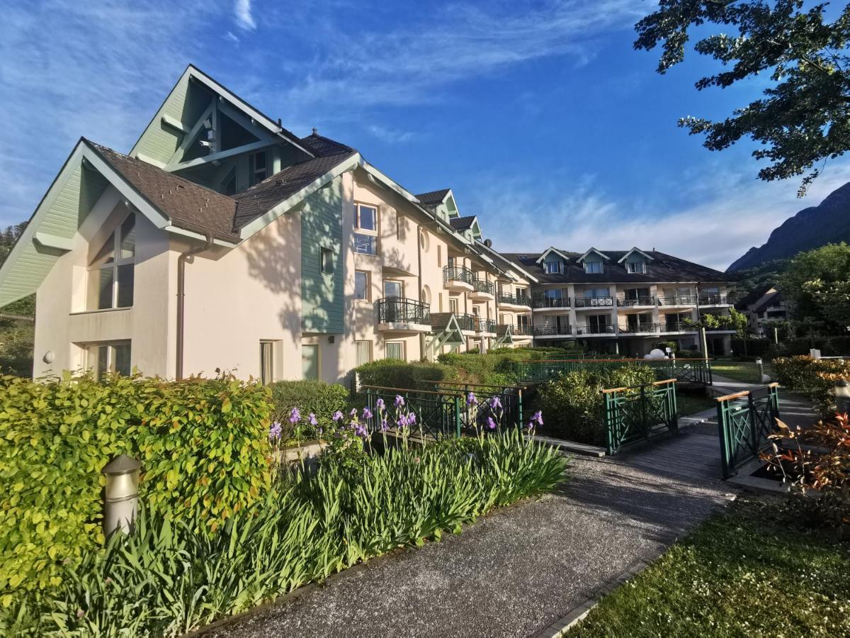Lac Annecy plage privée, Duplex Baie des voiles Duingt Exterior foto