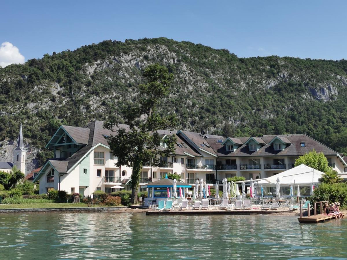Lac Annecy plage privée, Duplex Baie des voiles Duingt Exterior foto