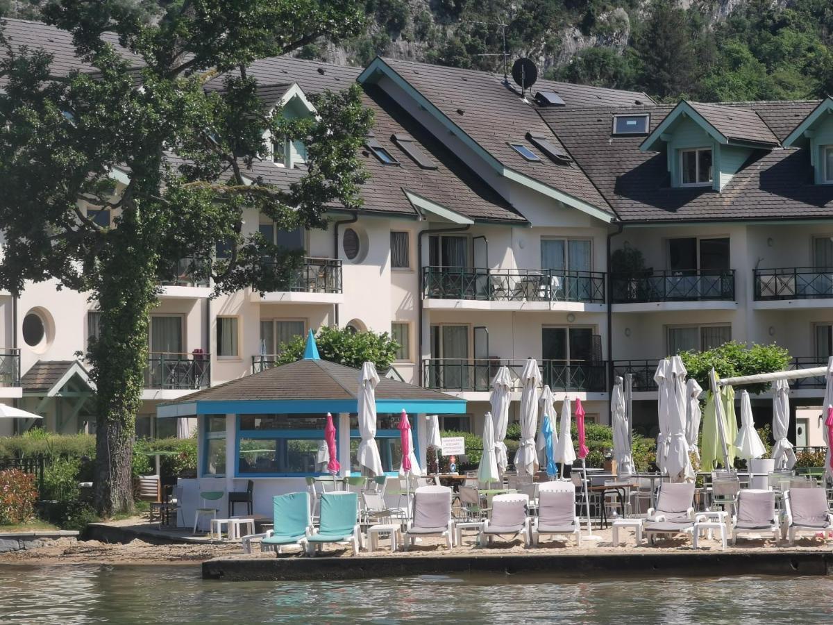 Lac Annecy plage privée, Duplex Baie des voiles Duingt Exterior foto