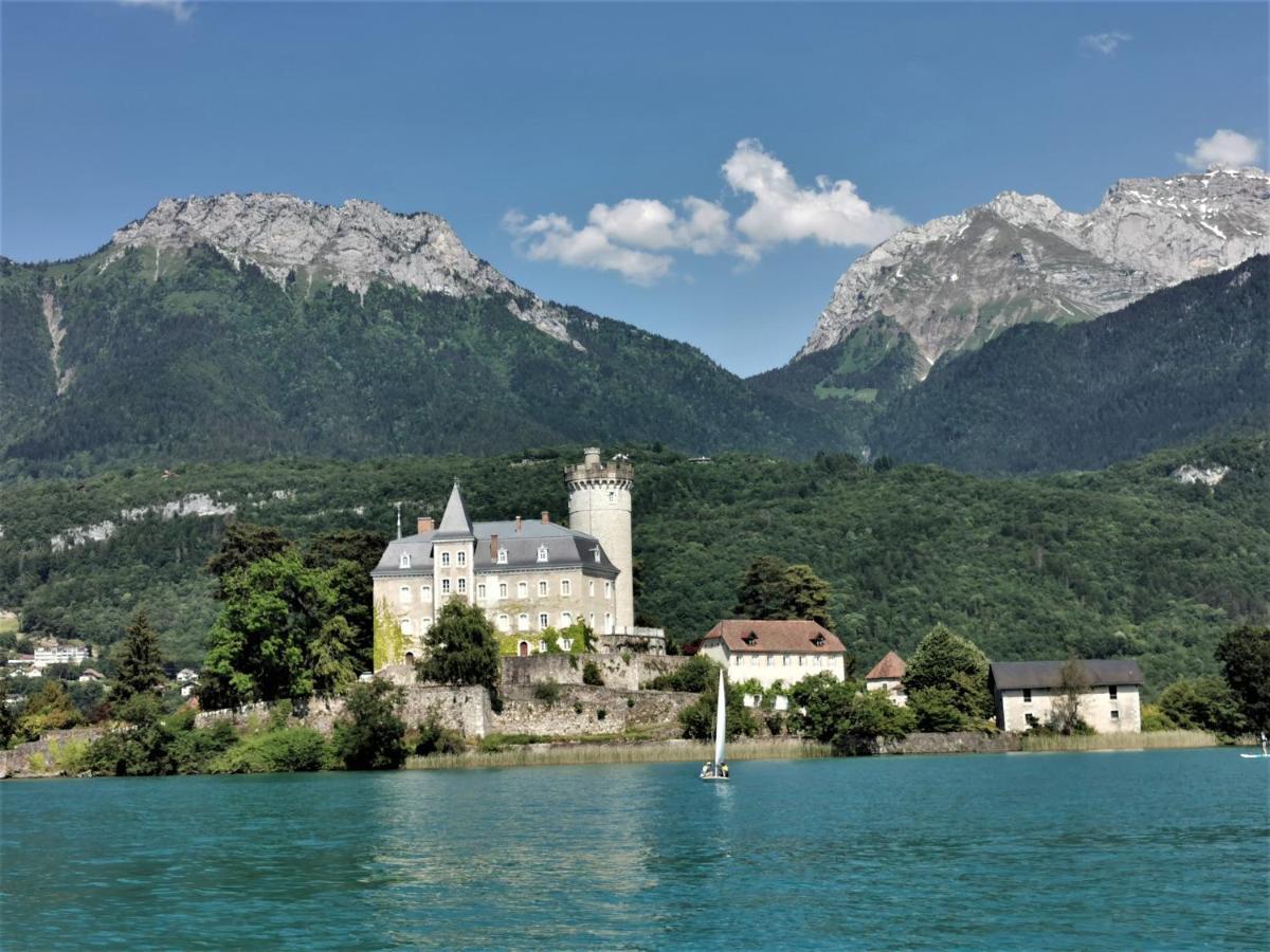 Lac Annecy plage privée, Duplex Baie des voiles Duingt Exterior foto