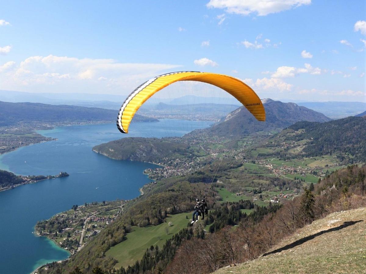 Lac Annecy plage privée, Duplex Baie des voiles Duingt Exterior foto