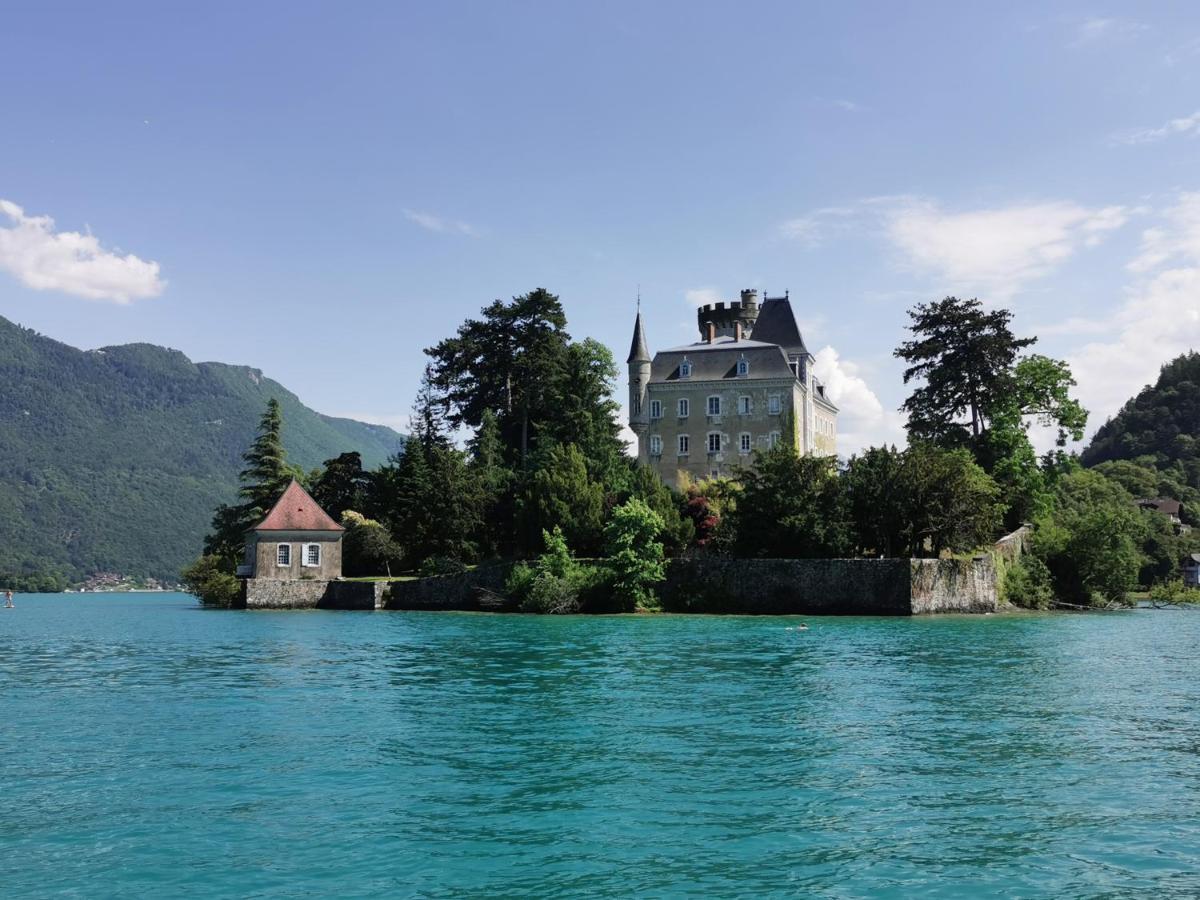 Lac Annecy plage privée, Duplex Baie des voiles Duingt Exterior foto